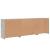 Dulap cu lumini LED, gri beton, 202x37x67 cm GartenMobel Dekor