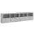 Dulap cu lumini LED, gri beton, 283x37x67 cm GartenMobel Dekor