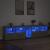 Dulap cu lumini LED, gri beton, 283x37x67 cm GartenMobel Dekor