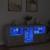 Servantă cu lumini LED, gri beton, 162x37x67 cm GartenMobel Dekor