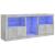 Servantă cu lumini LED, gri beton, 162x37x67 cm GartenMobel Dekor