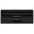 Servantă cu lumini LED, negru, 181,5x37x67 cm GartenMobel Dekor