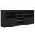 Servantă cu lumini LED, negru, 181,5x37x67 cm GartenMobel Dekor