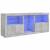 Servantă cu lumini LED, gri beton, 181,5x37x67 cm GartenMobel Dekor