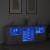 Servantă cu lumini LED, gri beton, 181,5x37x67 cm GartenMobel Dekor