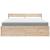 Pat cu sertare și saltea, 180x200 cm, lemn masiv pin GartenMobel Dekor