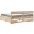 Pat cu sertare și saltea, 180x200 cm, lemn masiv pin GartenMobel Dekor