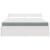 Pat cu sertare și saltea, alb, 180x200 cm, lemn masiv pin GartenMobel Dekor