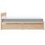 Pat cu sertare și saltea, 160x200 cm, lemn masiv pin GartenMobel Dekor