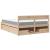 Pat cu sertare și saltea, 160x200 cm, lemn masiv pin GartenMobel Dekor