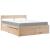 Pat cu sertare și saltea, 160x200 cm, lemn masiv pin GartenMobel Dekor