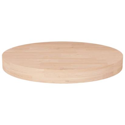 Blat de masă rotund, Ø40x4 cm, lemn masiv stejar netratat GartenMobel Dekor
