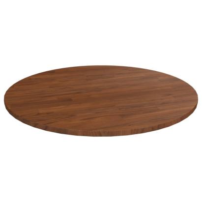 Blat de masă rotund maro închis Ø90x1,5 cm lemn stejar tratat GartenMobel Dekor