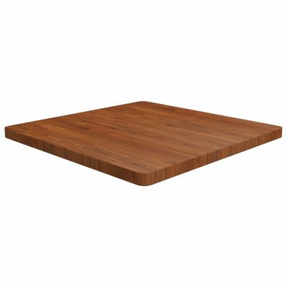 Blat de masă pătrat maro închis 80x80x4 cm lemn stejar tratat GartenMobel Dekor