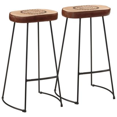 Scaune de bar, 2 buc., maro închis, 44x37,5x78 cm GartenMobel Dekor