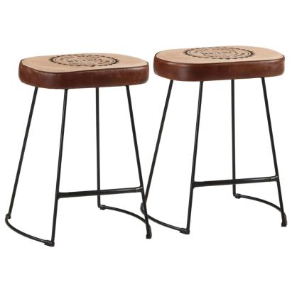 Scaune de bar, 2 buc., maro închis, 40x29,5x53 cm GartenMobel Dekor