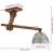 Lampă de tavan 25 W, argintiu vintage, 105x30x65-108 cm, E27 GartenMobel Dekor
