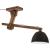 Lampă de tavan 25 W, negru, 105x30x65-108 cm, E27 GartenMobel Dekor