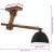 Lampă de tavan 25 W, negru, 105x30x65-108 cm, E27 GartenMobel Dekor
