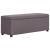 Bancă cu compartiment de depozitare gri taupe 116 cm, poliester GartenMobel Dekor