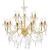 Candelabru cu 2 rânduri, auriu, becuri 15 x E14  GartenMobel Dekor
