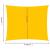 Pânză parasolar, galben, pătrat, 4x4 m HDPE, 160 g/m² GartenMobel Dekor
