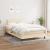 Pat box spring cu saltea, crem, 120x200 cm, textil GartenMobel Dekor