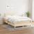 Pat box spring cu saltea, crem, 120x200 cm, textil GartenMobel Dekor