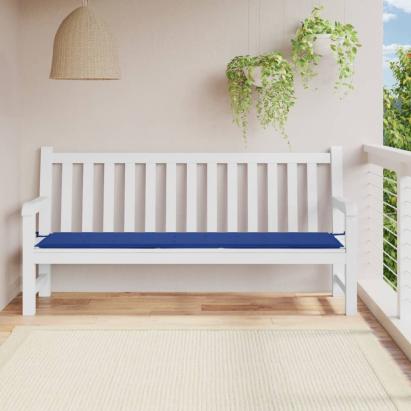 Pernă de bancă de grădină, albastru, 200x50x3 cm, textil oxford GartenMobel Dekor