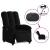 Fotoliu rabatabil electric, negru, material textil GartenMobel Dekor