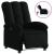 Fotoliu rabatabil electric, negru, material textil GartenMobel Dekor