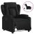 Fotoliu rabatabil electric, negru, material textil GartenMobel Dekor