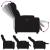 Fotoliu rabatabil electric, negru, material textil GartenMobel Dekor