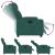 Fotoliu rabatabil electric, verde închis, material textil GartenMobel Dekor