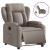 Fotoliu rabatabil electric, gri taupe, material textil GartenMobel Dekor