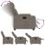 Fotoliu rabatabil electric, gri taupe, material textil GartenMobel Dekor