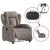 Fotoliu rabatabil electric, gri taupe, material textil GartenMobel Dekor