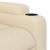 Fotoliu rabatabil electric, crem, material textil GartenMobel Dekor