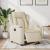 Fotoliu rabatabil electric, crem, material textil GartenMobel Dekor