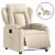 Fotoliu rabatabil electric, crem, material textil GartenMobel Dekor