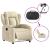 Fotoliu rabatabil electric, crem, material textil GartenMobel Dekor