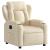 Fotoliu rabatabil electric, crem, material textil GartenMobel Dekor