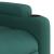 Fotoliu electric de masaj rabatabil, verde închis, textil GartenMobel Dekor