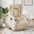 Fotoliu electric rabatabil cu ridicare, crem, textil GartenMobel Dekor