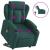 Fotoliu electric masaj rabatabil / ridicare verde închis textil GartenMobel Dekor