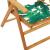 Scaune de grădină rabatabile 8 buc., textil verde/lemn masiv GartenMobel Dekor