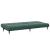 Canapea extensibilă cu taburet, 2 locuri, verde închis, catifea GartenMobel Dekor