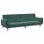 Canapea extensibilă cu taburet, 2 locuri, verde închis, catifea GartenMobel Dekor