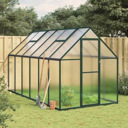 Sere cu cadru de bază, verde, 334x169x195 cm, aluminiu GartenMobel Dekor
