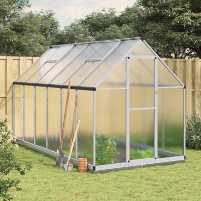 Sere cu cadru de bază, argintiu, 334x169x202 cm, aluminiu GartenMobel Dekor
